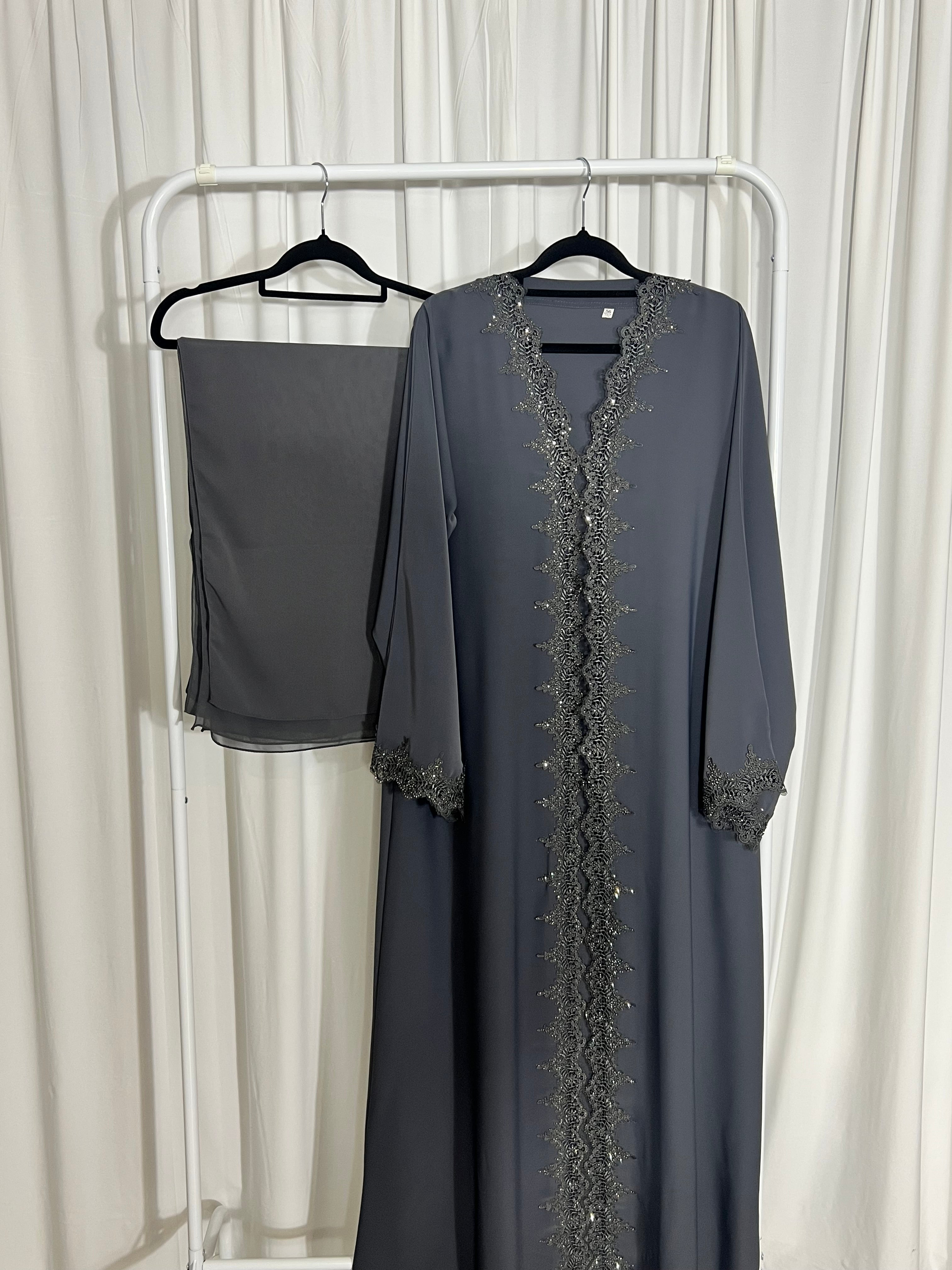 Noor lace abaya