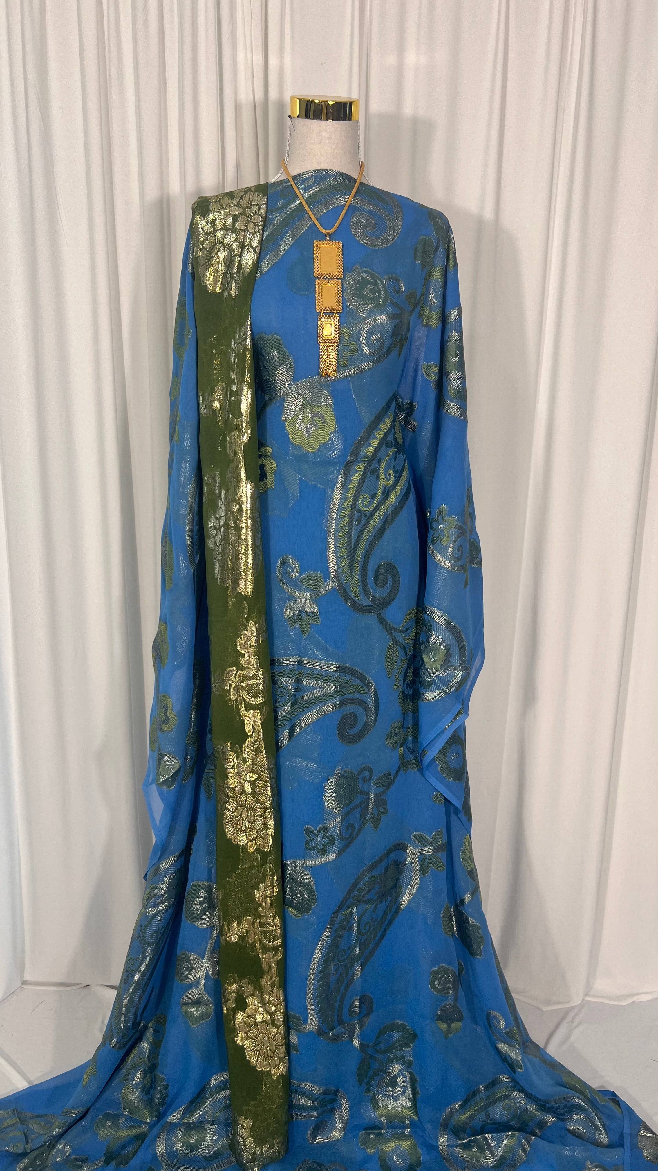 Cobalt Olive Paisley Faransawi Dirac