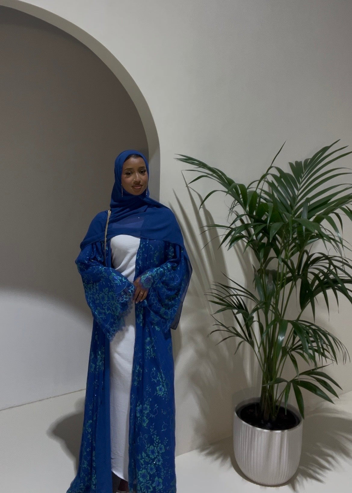 Chantilly Lace Abaya- 3 Piece set