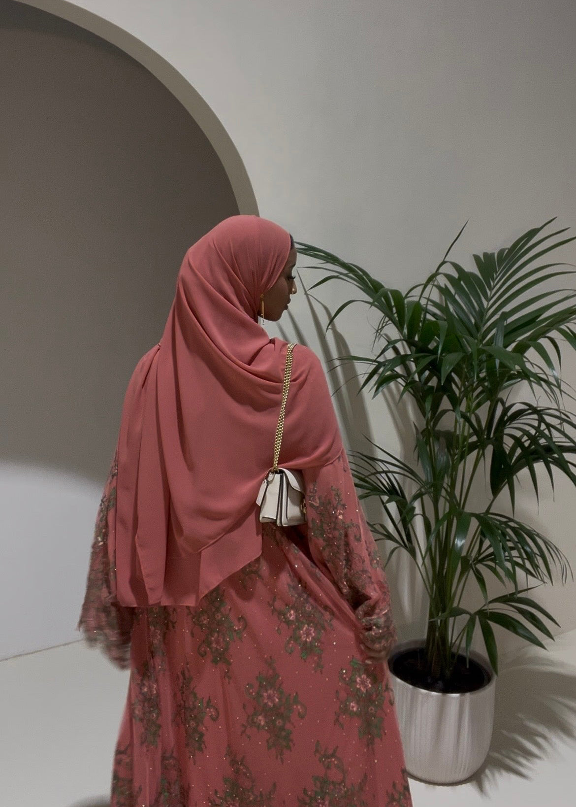 Chantilly Lace Abaya- 3 Piece set
