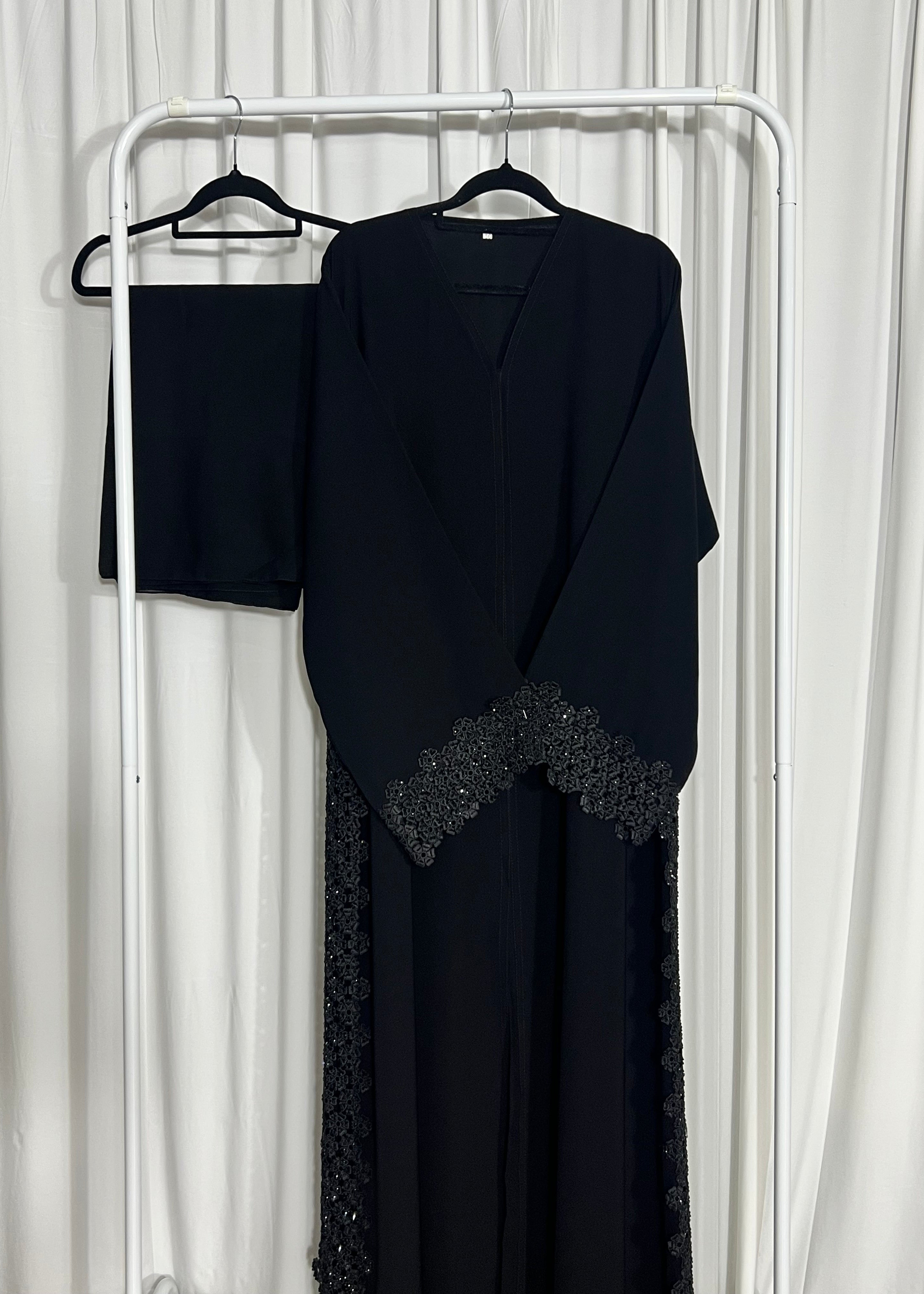 Layla Floral Lace Abaya