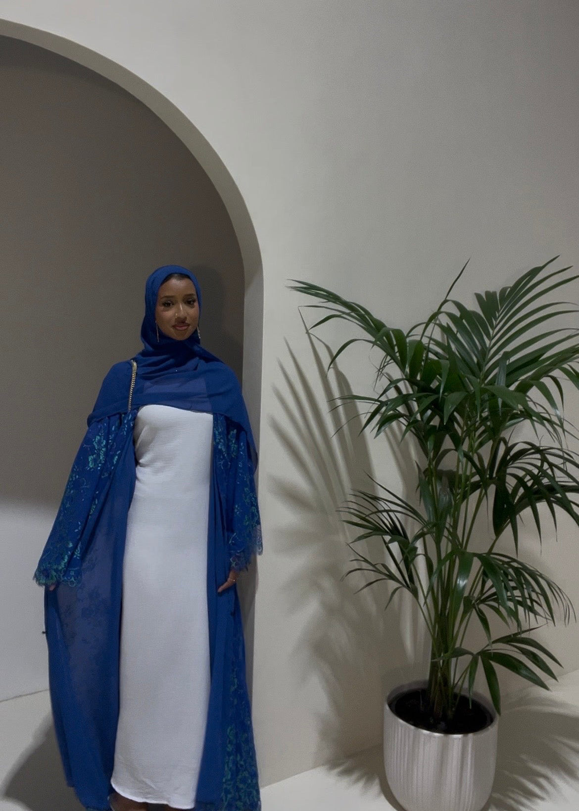 Chantilly Lace Abaya- 3 Piece set